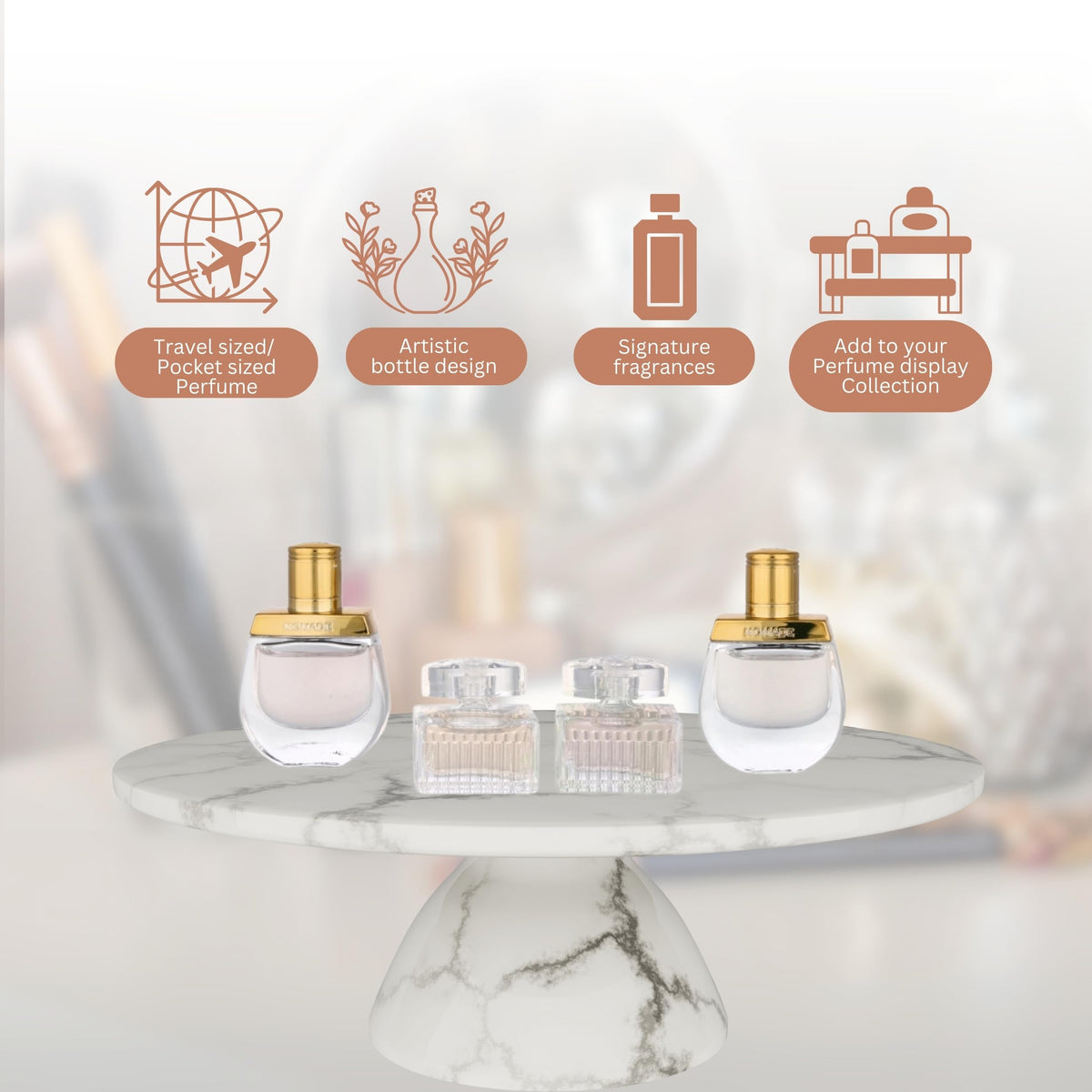 Chloe Nomade EDT splash bottle for fresh daytime wear on the go.
