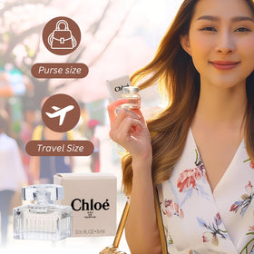 Chloe mini splash travel packaging, compact kit for trips