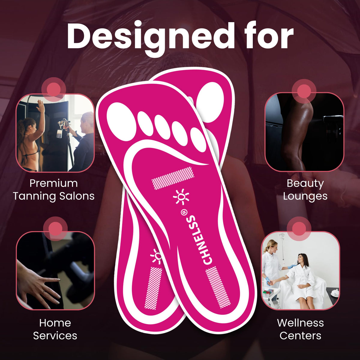 CHNELSS comfortable foot covers reduce slipping on damp tanning booth floors