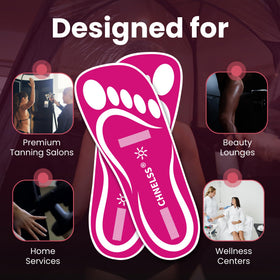 CHNELSS comfortable foot covers reduce slipping on damp tanning booth floors