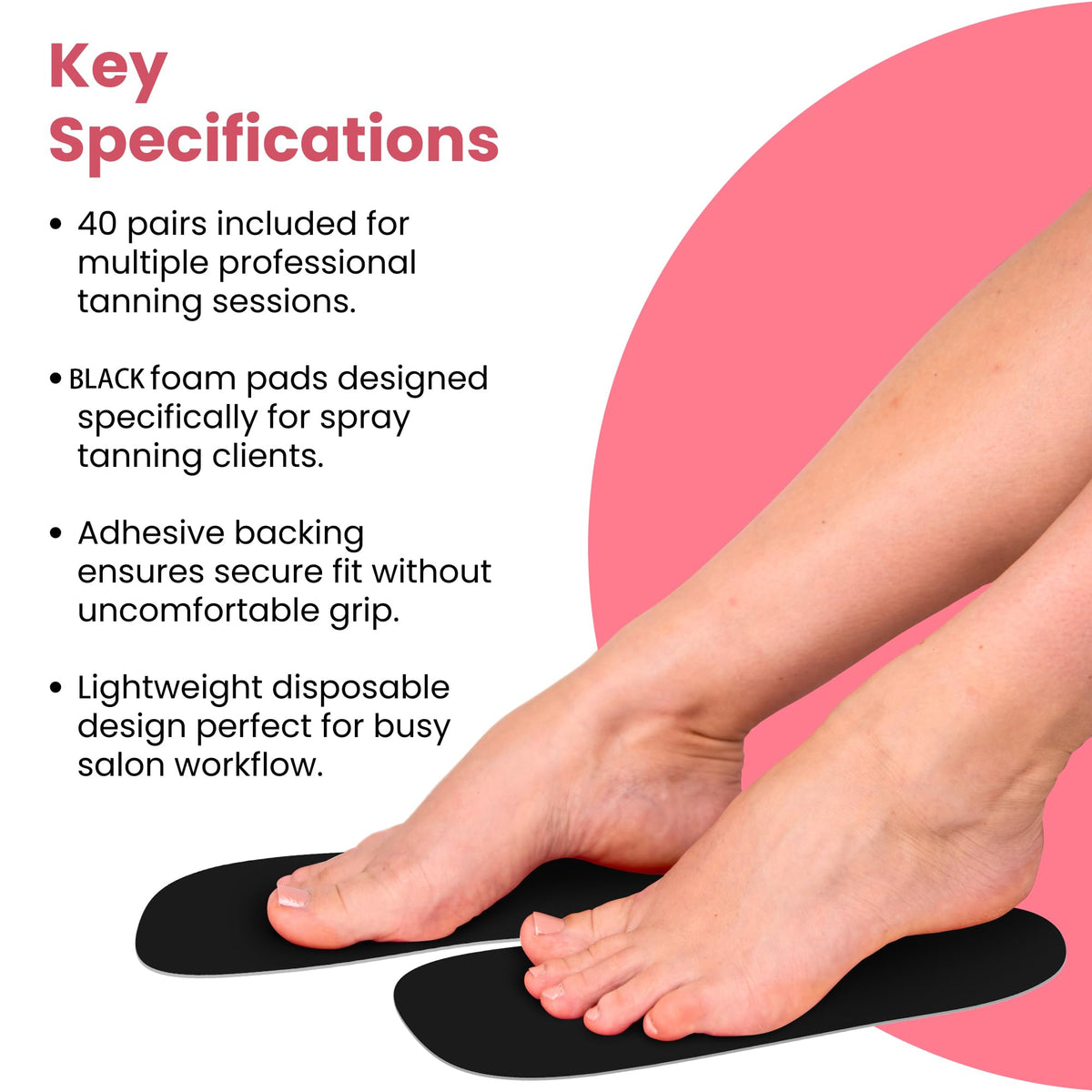 Dense foam pads absorb solution evenly to reduce waste.