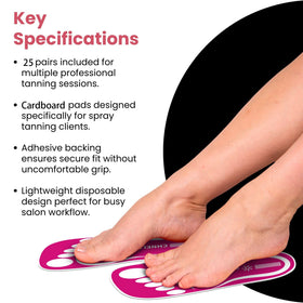 CHNELSS easy-peel foot pads simplify wearing during a tanning session
