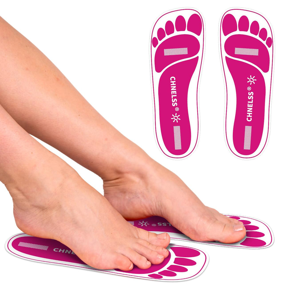 CHNELSS pink feet pads pack shown for spray tan protection and hygiene
