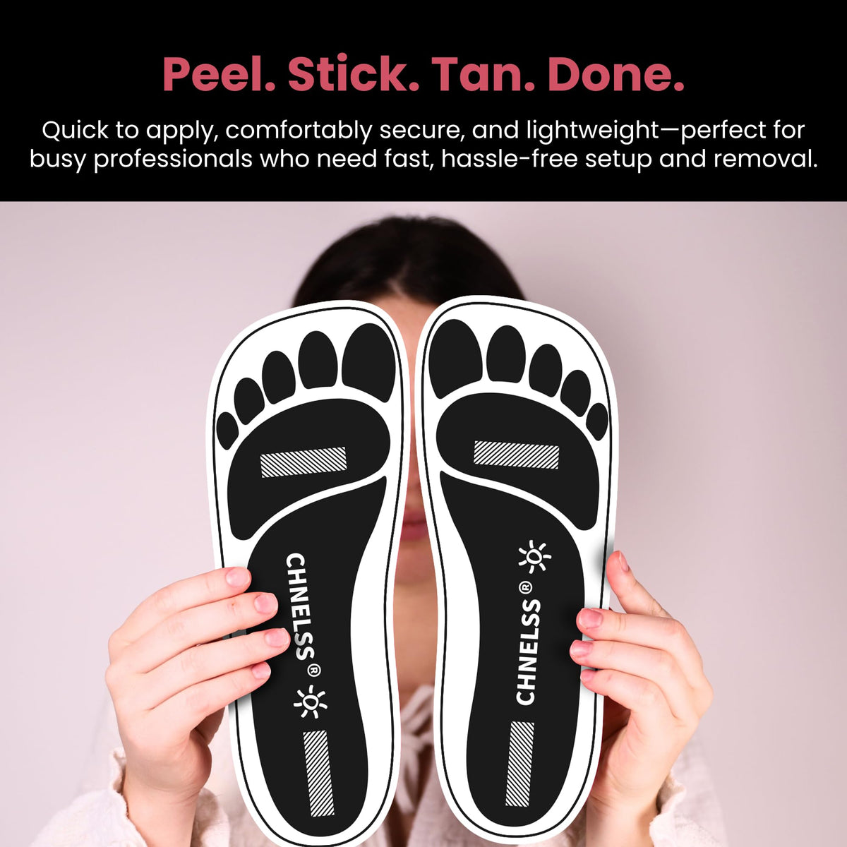 CHNELSS salon-use feet pads support quick, hygienic foot protection.