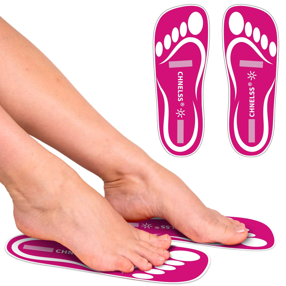 CHNELSS spray tan feet pads in pink packaging protect feet during sessions