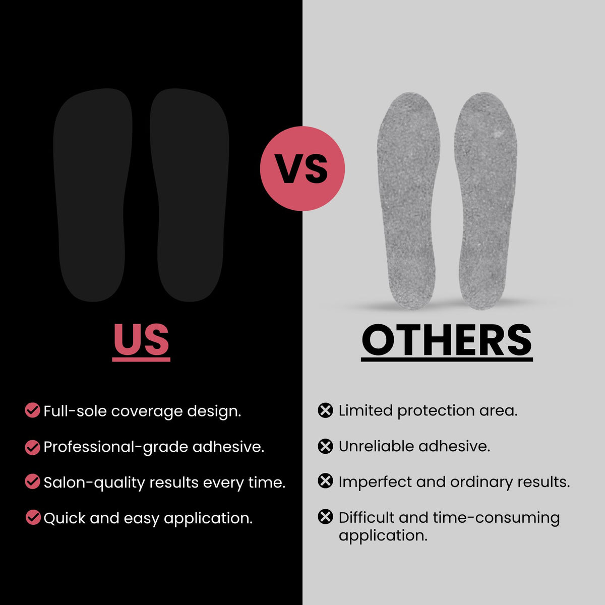 Reusable and durable CHNELSS foot pads can be washed and reused.