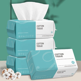 CHNLML disposable face towel pack with 100 sheets for daily cleansing.