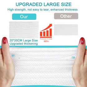 CHNLML face towel 7.9x7.9 inches providing full-face coverage.