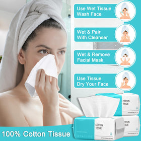 CHNLML disposable towel showing the double-sided texture for cleansing.