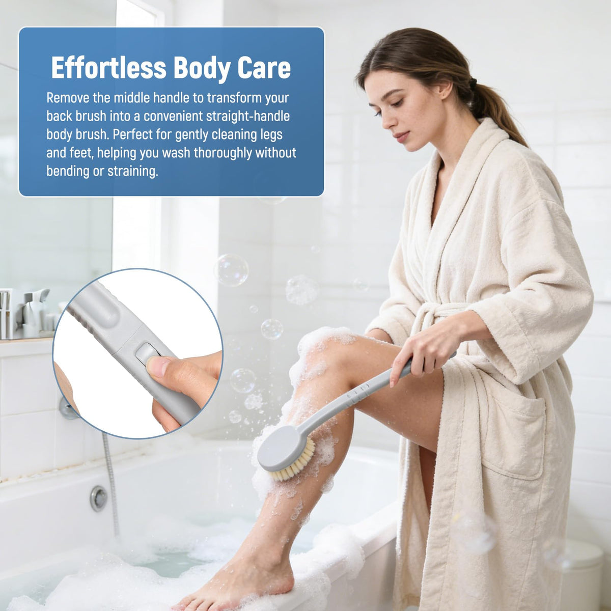Chonario back scrubber cleanses and refreshes every inch of skin