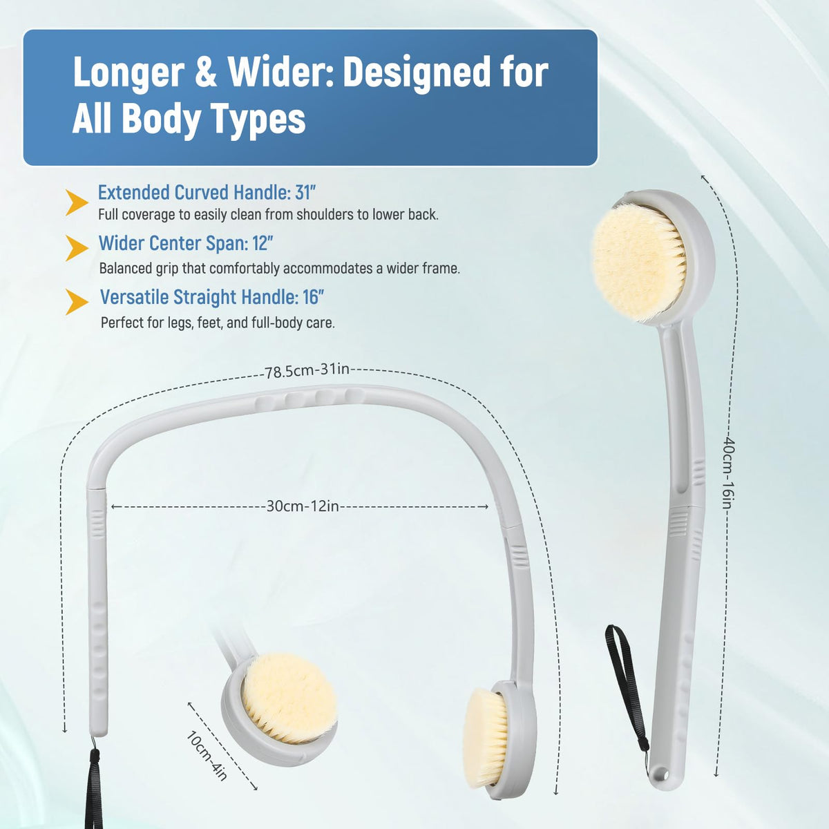 Chonario textured handle offers a secure, non-slip grip
