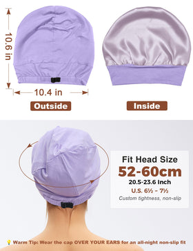 Choshion adjustable strap buckle shows secure, slip free sleep fit