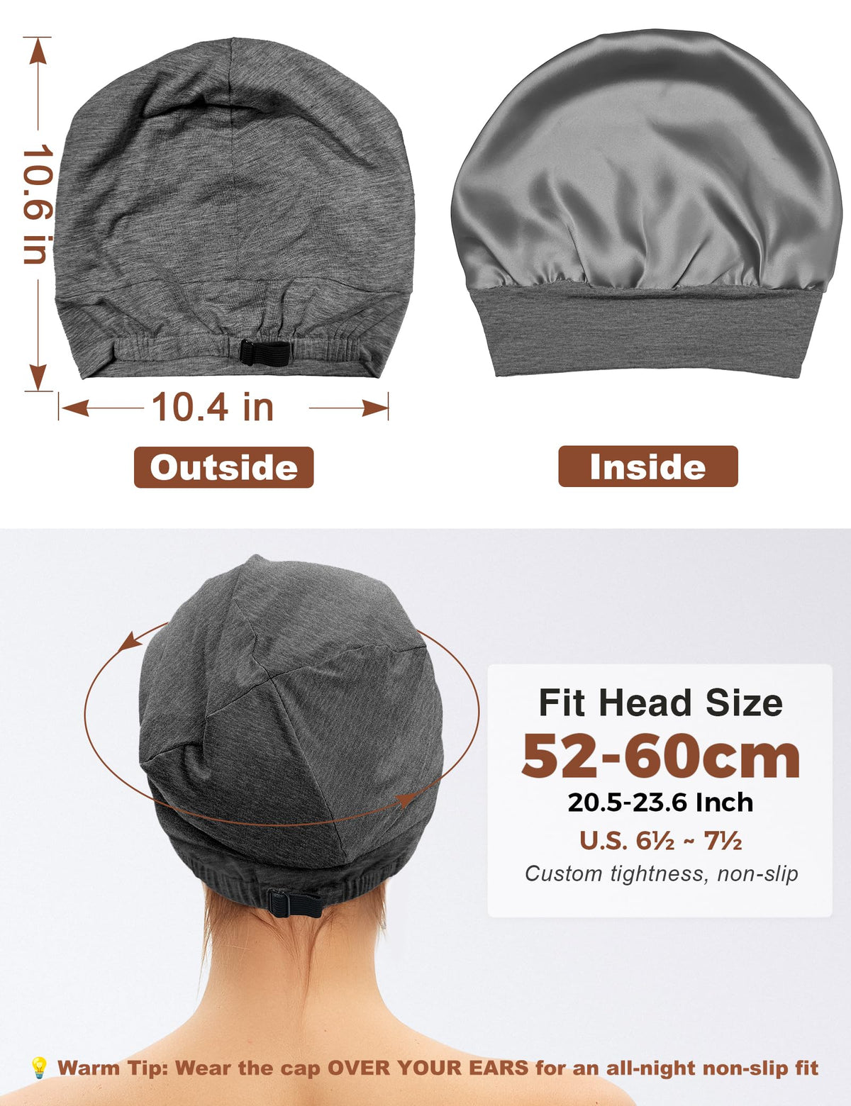 Choshion adjustable-strap-worn on head showing secure fit and comfortable wear