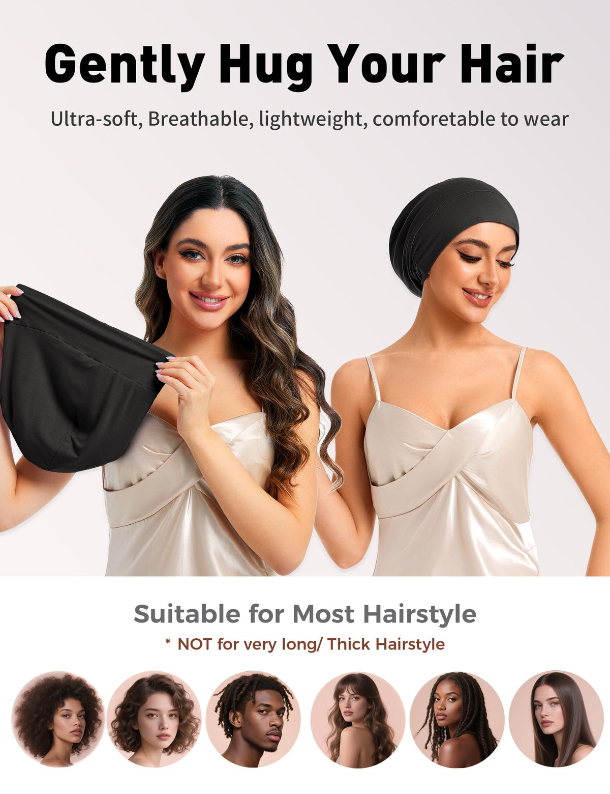 Choshion all-night comfort supports smooth hair protection during rest.