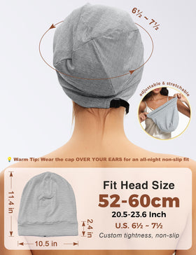 Choshion full-head sleep-cap designed for all-night hair protection and comfort.