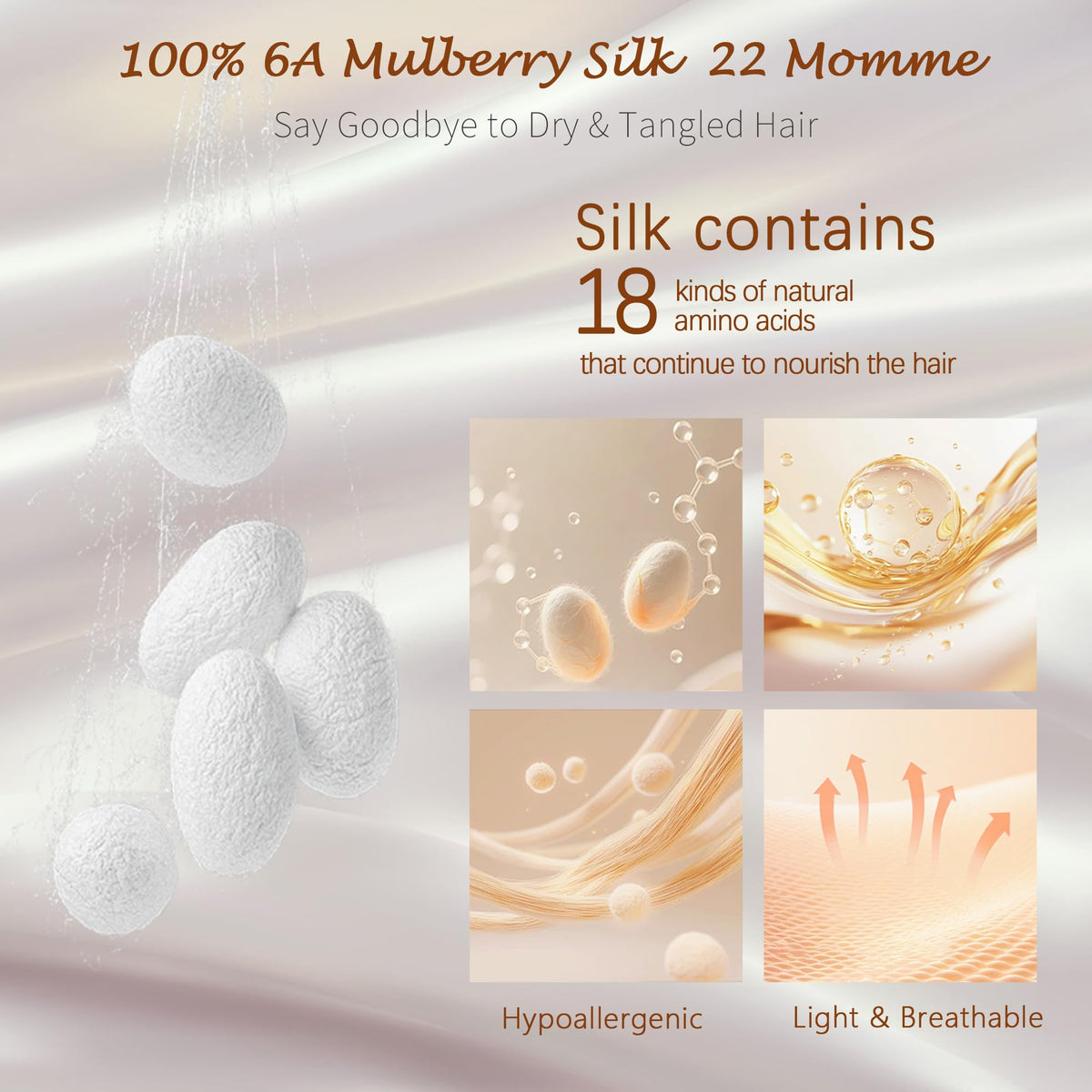 Choshion silk sleep bonnet supports nightly hair care routines