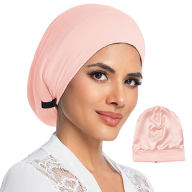 Choshion silk-lined bonnet close-up highlights premium silk for smoother mornings