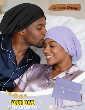 Choshion silk-lined bonnet gift box presentation ideal for gifting hair care lovers.