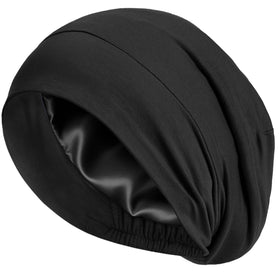 Choshion silk-lined bonnet front view for smooth hair while sleeping.