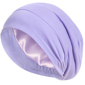 Choshion silk lined bonnet close up reducing friction for smoother hair