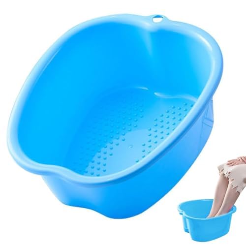 Chpbolly foot soaking tub blue front view highlights durable design for relaxing foot baths.