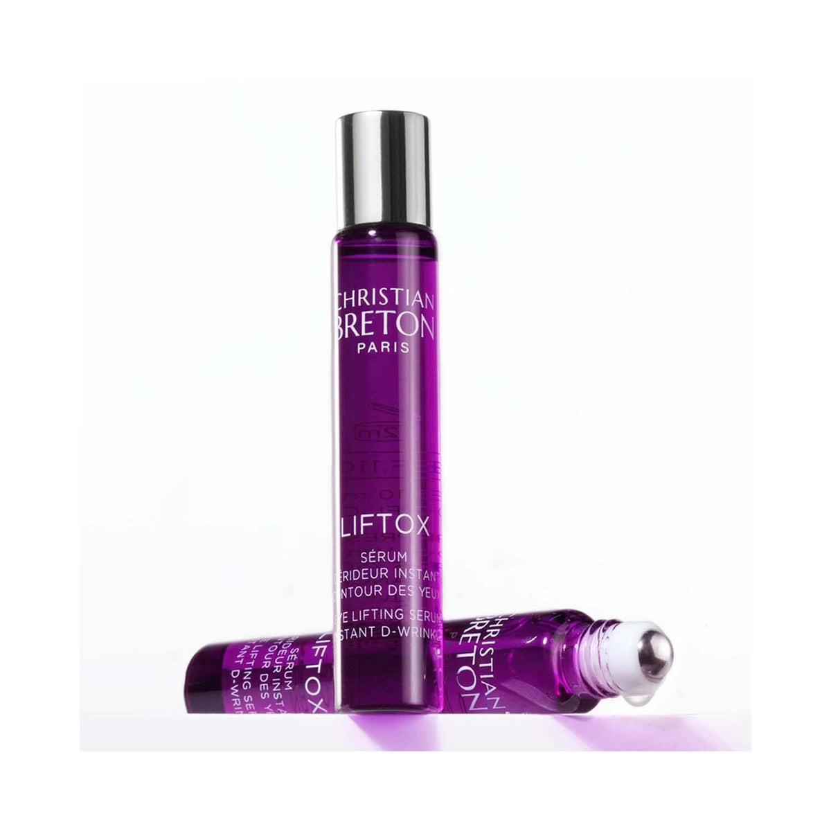 Liftox eye lifting serum demonstrates hydration around the under-eye area.