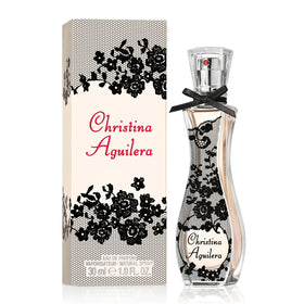 Christina Aguilera Signature perfume bottle front, showcasing glamorous design for everyday elegance.