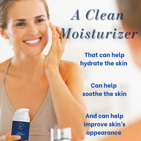 Ingredients banner highlights aloe and avocado oil in Christina Moss Naturals