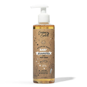 Cristina's Curls Baby Shampoo & Body Wash bottle used for gentle daily cleansing.