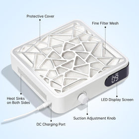 CHRISTINE SHELLY Nail Dust Collector demonstrates effective heat dissipation.
