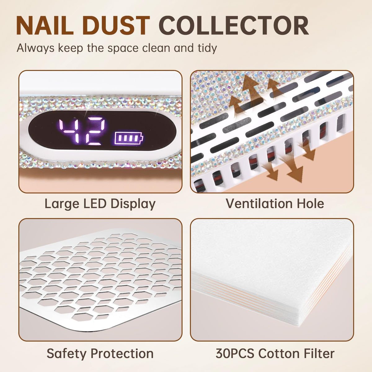 Christine Shelly compact wireless collector suitable for home or salon setups.