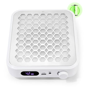 CHRISTINE SHELLY nail dust collector cordless design captures fine dust for cleaner manicures