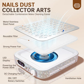 Christine Shelly dust collector features bottom heat dissipation for longer service.