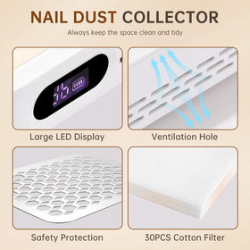 CHRISTINE SHELLY nail dust collector efficient heat dissipation keeps device cool during long sessions