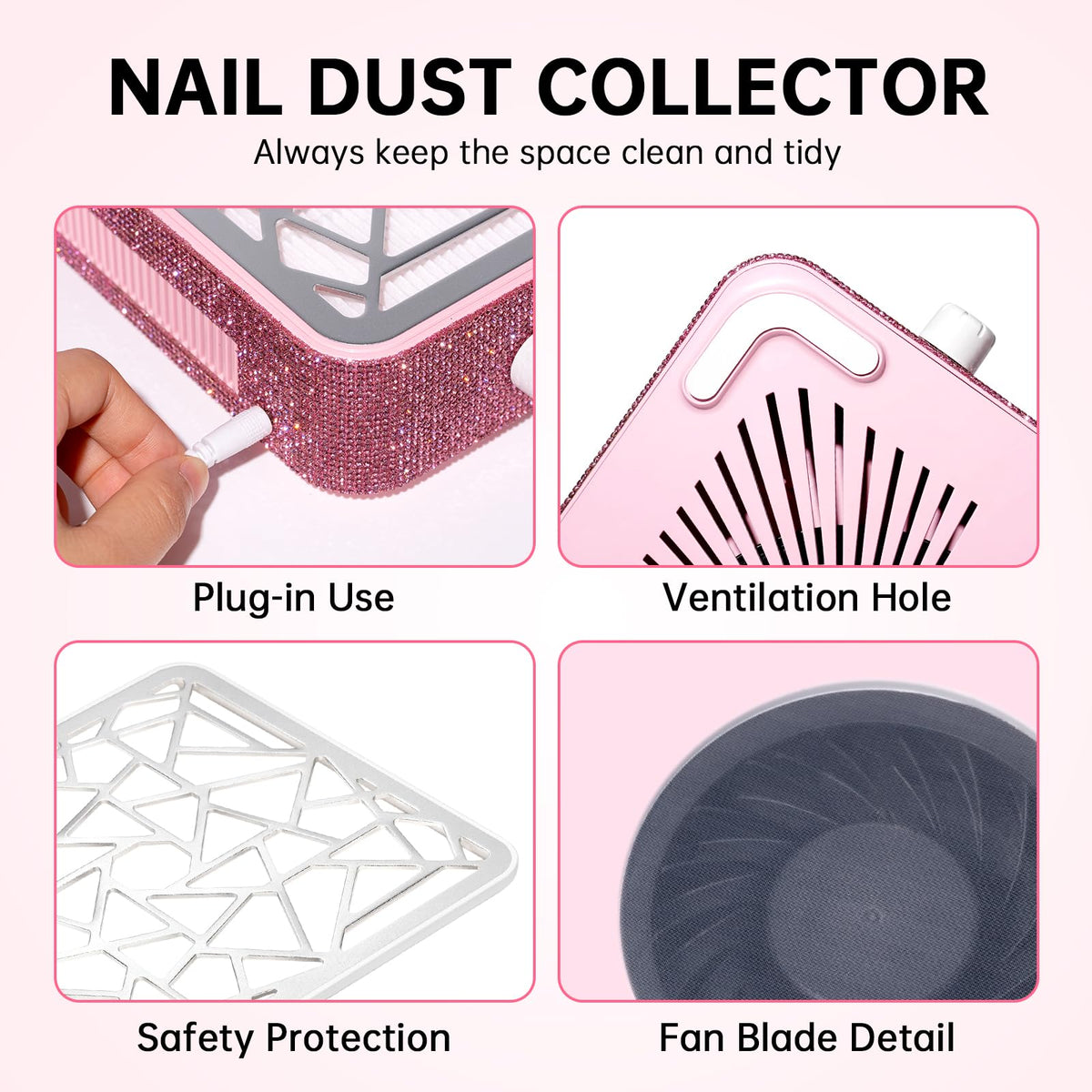 CHRISTINE SHELLY Nail Dust Collector quiet operation during grooming