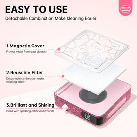 CHRISTINE SHELLY Nail Dust Collector suction nozzle for dust removal