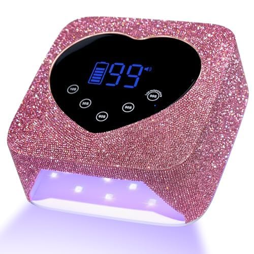 Christine Shelly nail lamp with sparkly finish for stylish home salon use