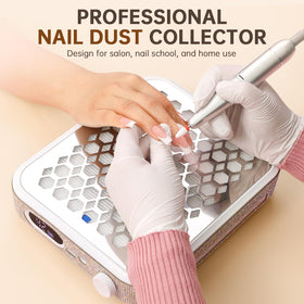 Christine Shelly nail vacuum offers adjustable suction for precise dust control.