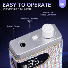 Christine Shelly rechargeable nail drill supports wireless use anywhere