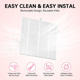 CHRISTINE SHELLY X10 nail dust collector filter compatible replacement part