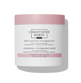 Christophe Robin cleansing volumizing paste jar forms airy foam for instant volume.