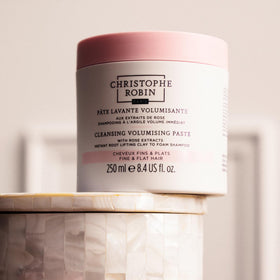 Christophe Robin delicate rose scent is released during wash for a luxurious feel.