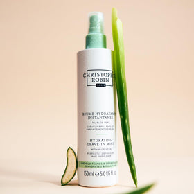Before and after look shows smoother, moisturized hair