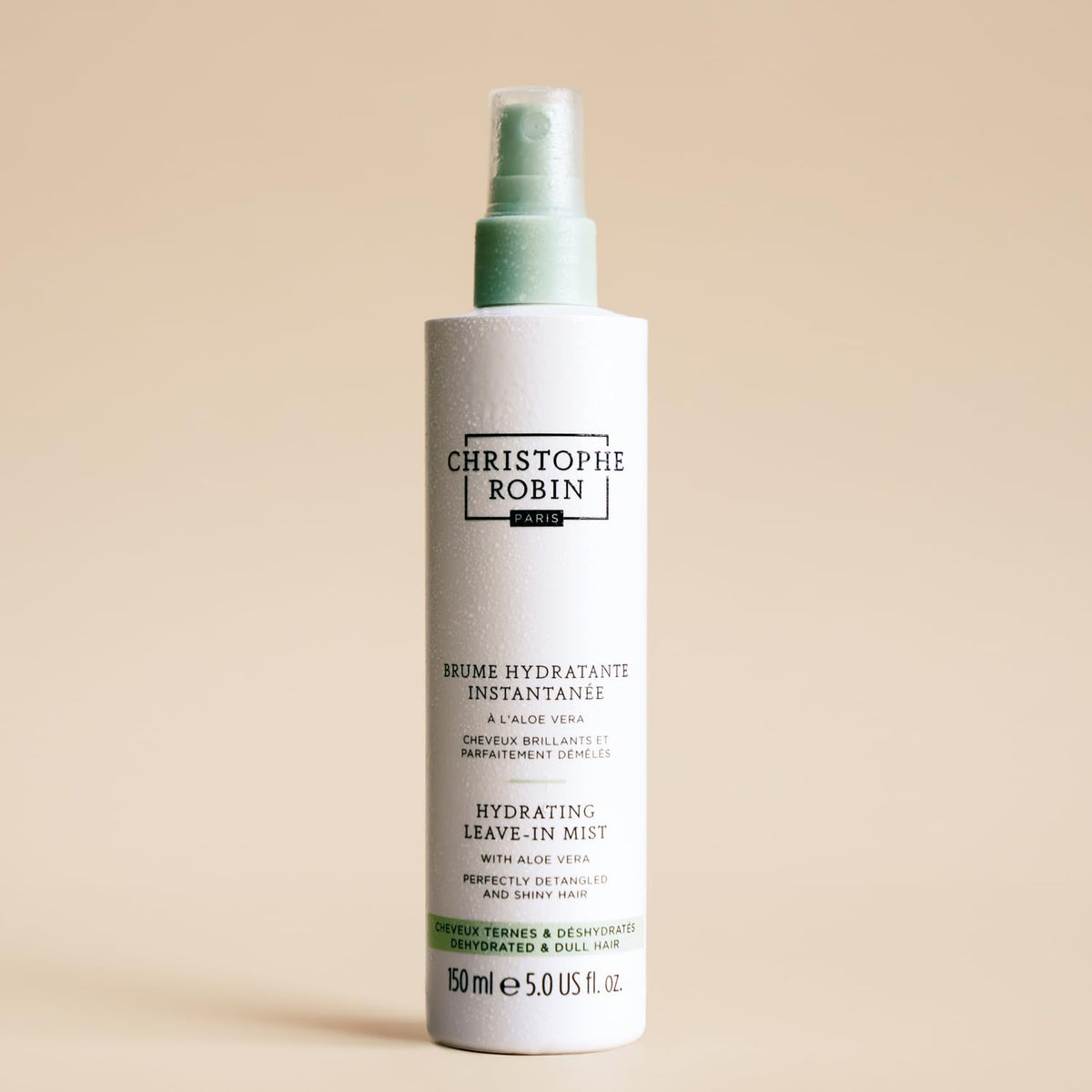 Christophe Robin vegan and cruelty-free label on packaging