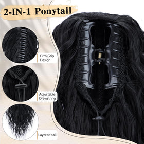 CHRSHN easy clip-in ponytail for fast daily styling.