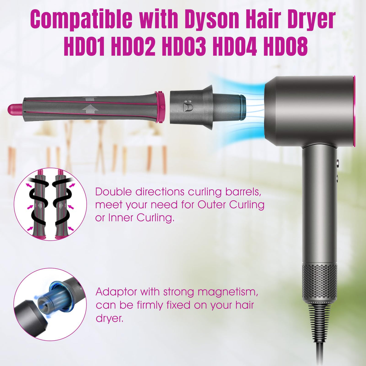 Chuancheng Airwrap conversion kit enables seamless styler attachment and extended versatility.