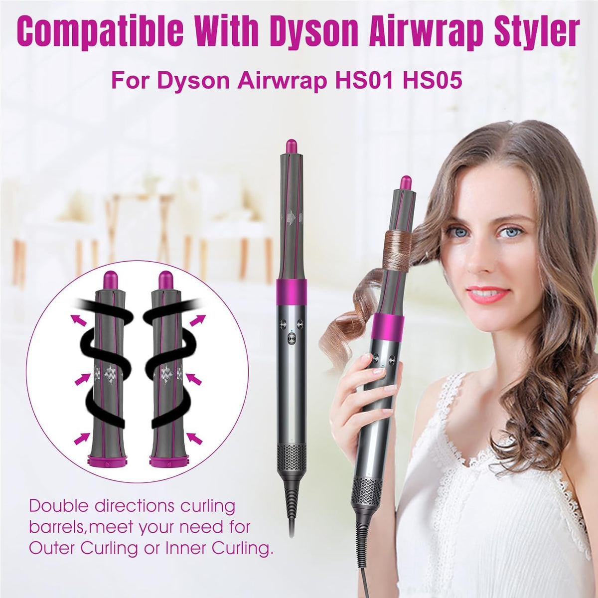 Chuancheng Dyson Supersonic wide tooth comb for gentle detangling.