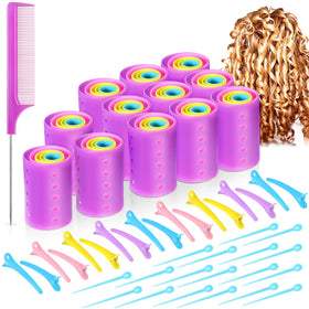 Chuangdi 141 Pcs Hair Rollers set with assorted sizes for customizable home curls