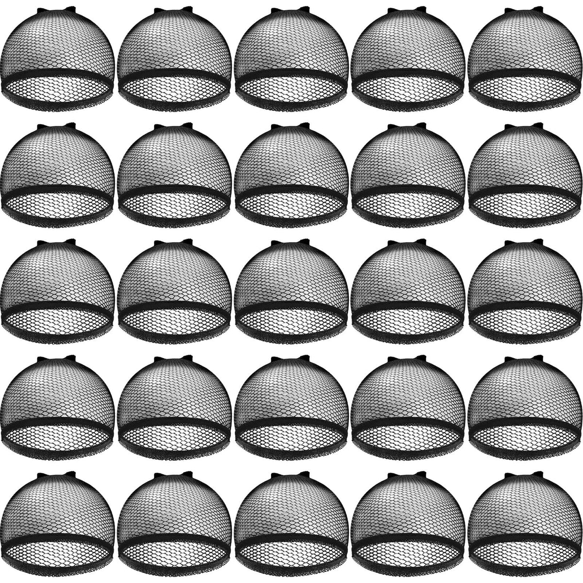 Chuangdi mesh net wig cap pack close-up showing breathable nylon material for comfort.