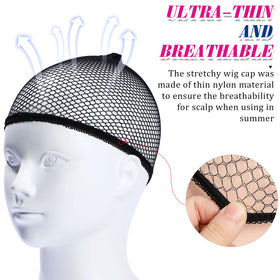 Chuangdi one-size-fits-most mesh wig cap for easy storage.